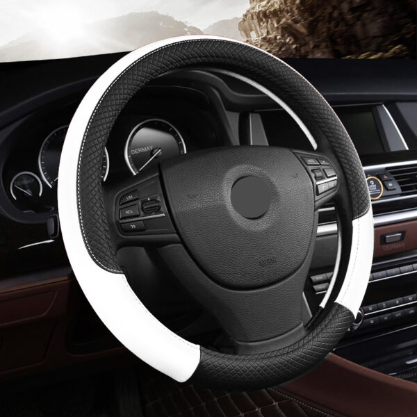 Universal Leather Car Steering Wheel Cover - Image 10