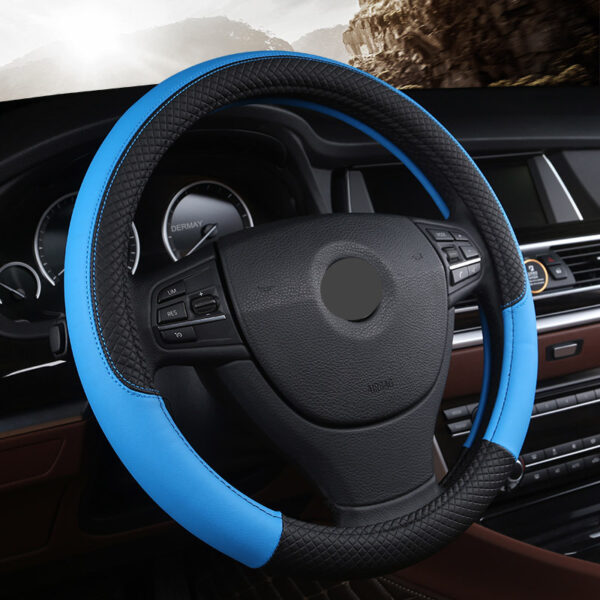 Universal Leather Car Steering Wheel Cover - Image 8