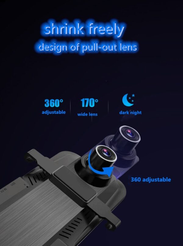 Dual Cameras Driving Recorder with Full Display Screen - Image 2