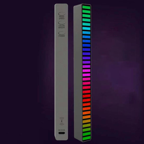 New Car Sound Control Light RGB Voice-Activated Music Rhythm Ambient Light With 32 LED 18 Colors Car Home Decoration Lamp - Image 5