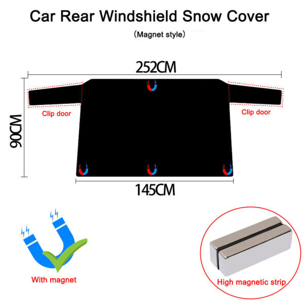 Car snow cover - Image 6